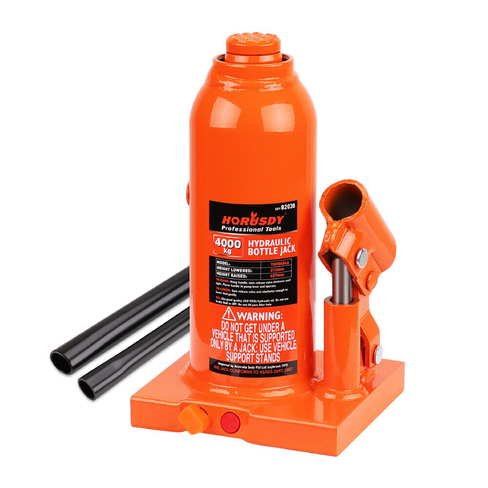 4-Ton (8,000 LBs) Hydraulic Bottle Jack Heavy-Duty Car Lifter with