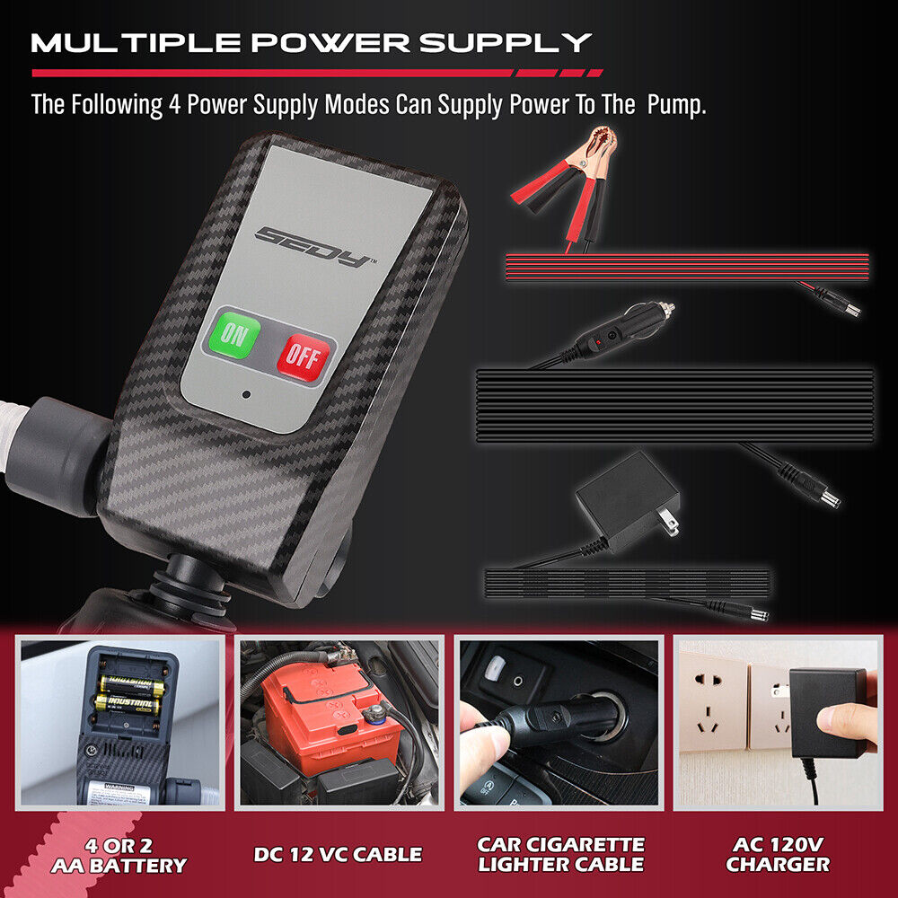 Liquid Transfer Pump Battery Powered Multipurpose - Petrol Diesel Water Pump