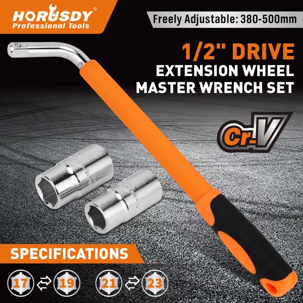 3Packs Telescoping Lug Wrench 17/19mm 21/23MM Extendable Lug Wrench tyre
