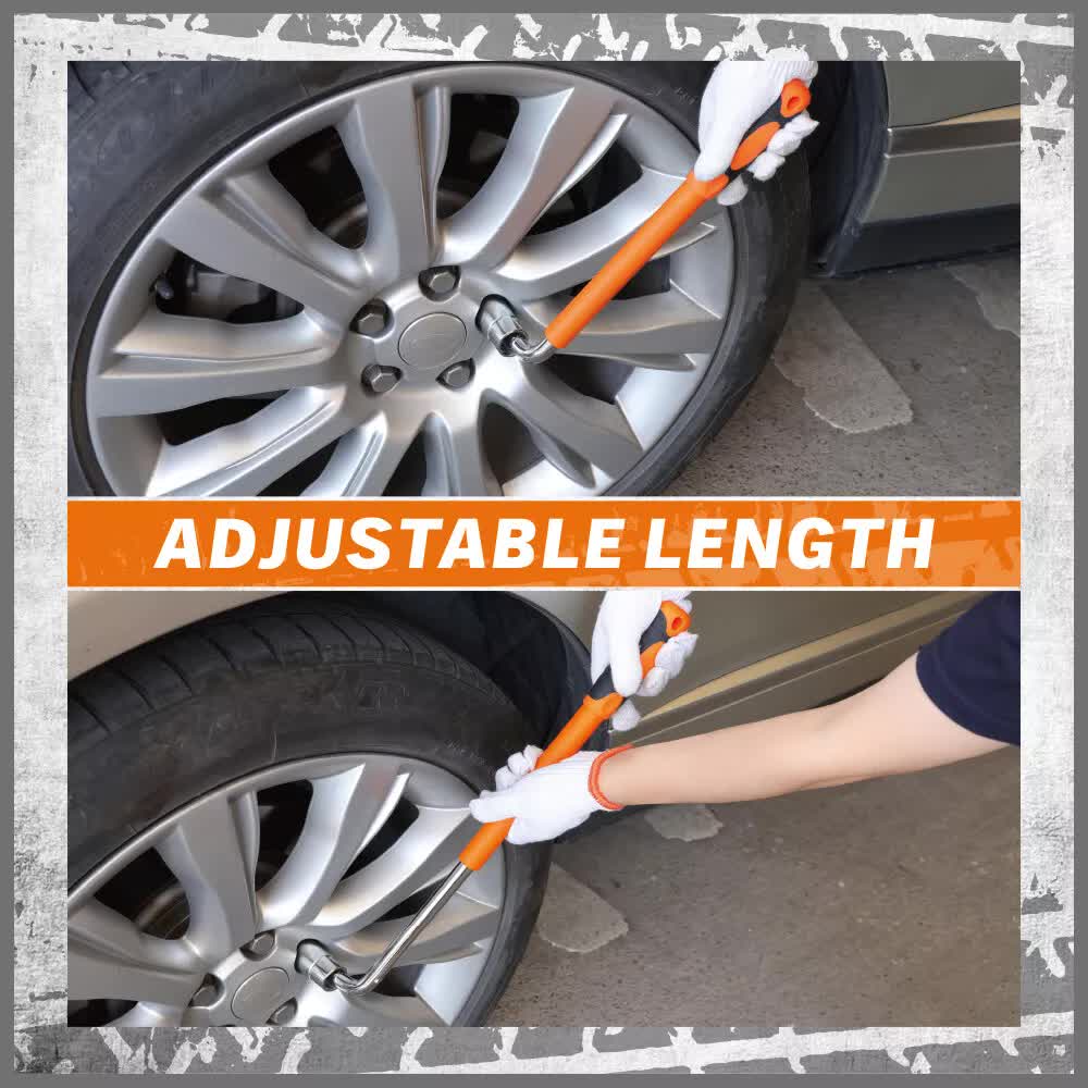 3Packs Telescoping Lug Wrench 17/19mm 21/23MM Extendable Lug Wrench tyre
