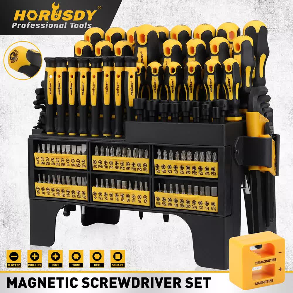 140Packs Magnetic Screwdriver Hex Key Magnetizer Demagnetizer Precision Screwdriver