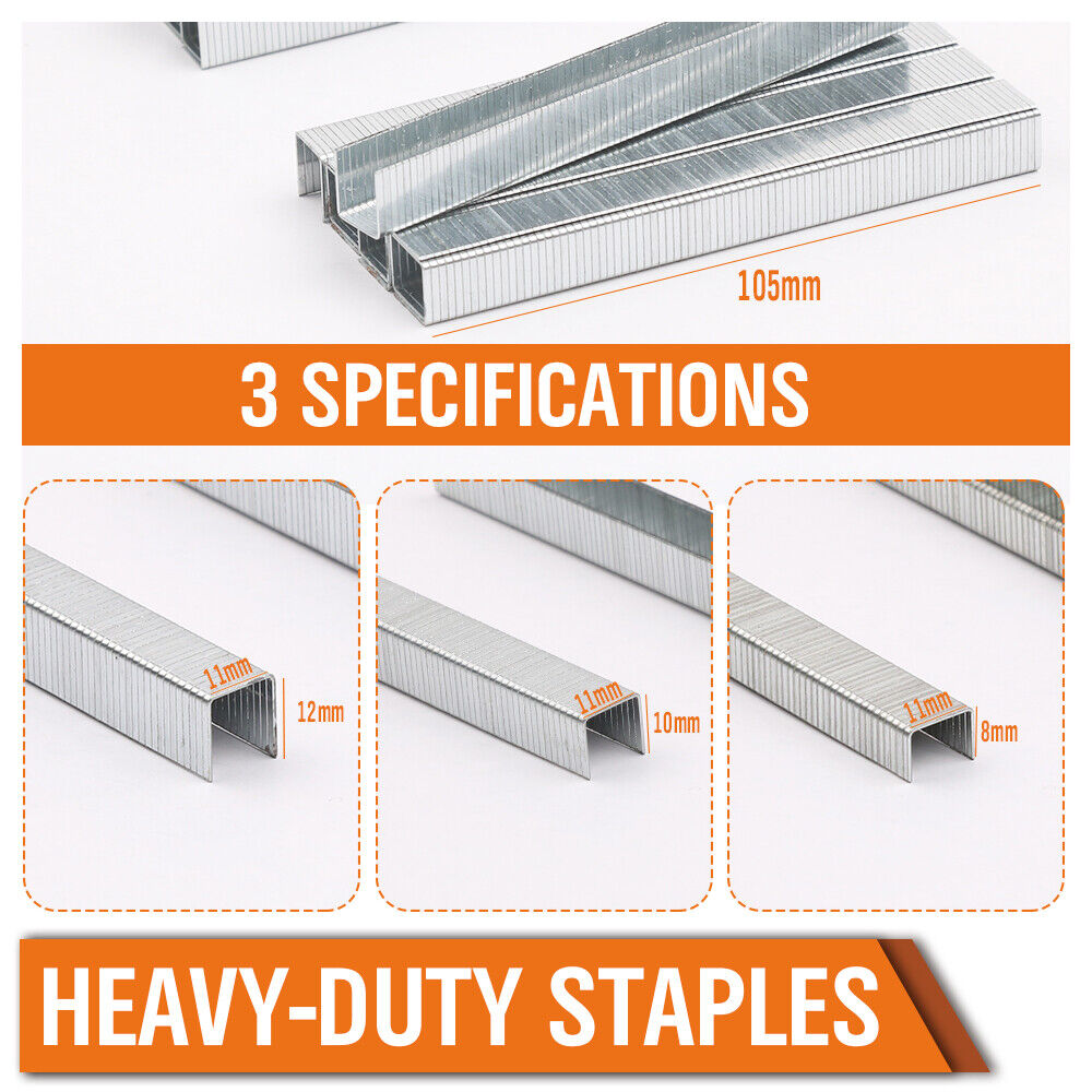 2000Pack Door Shaped Staples Heavy-Duty Nails Staple Gun Stapler Refills