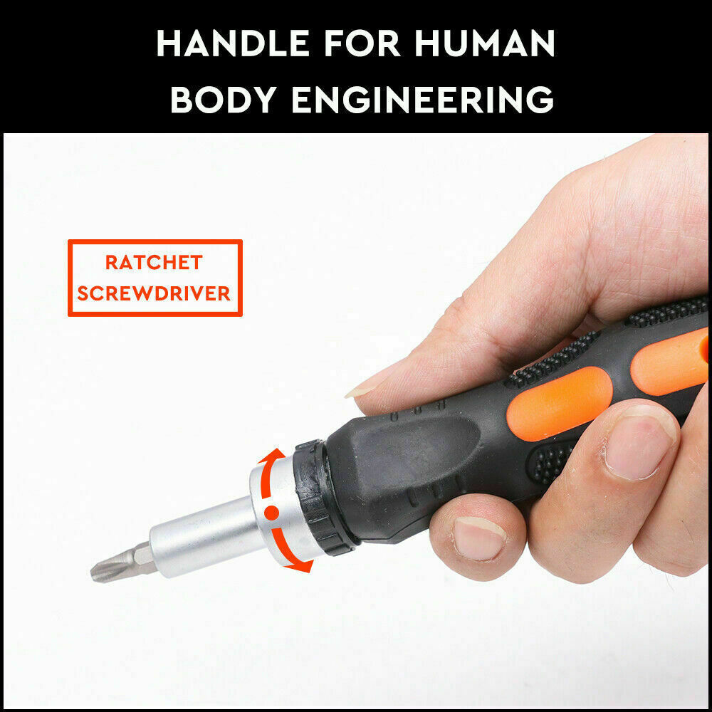 58Pack Ratchet Screwdriver Bits Nut Driver Setter Hex Torx Key