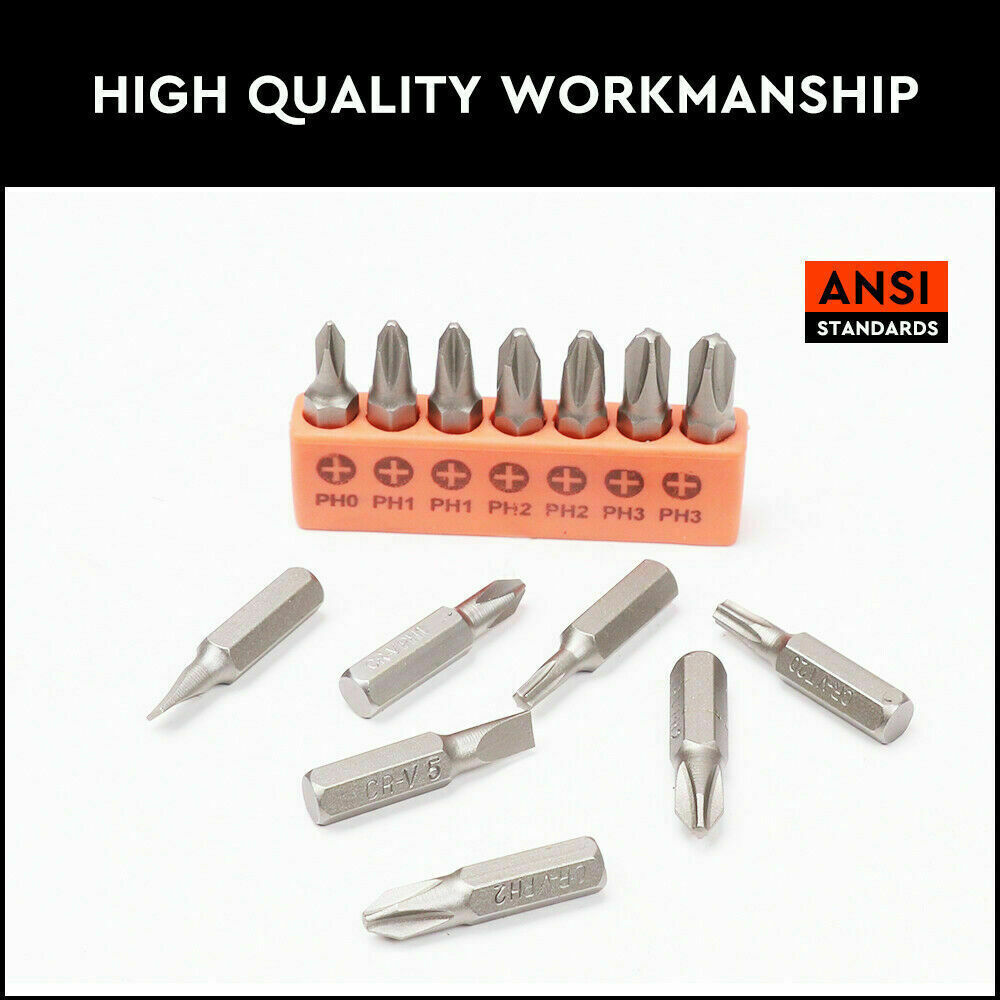 58Pack Ratchet Screwdriver Bits Nut Driver Setter Hex Torx Key