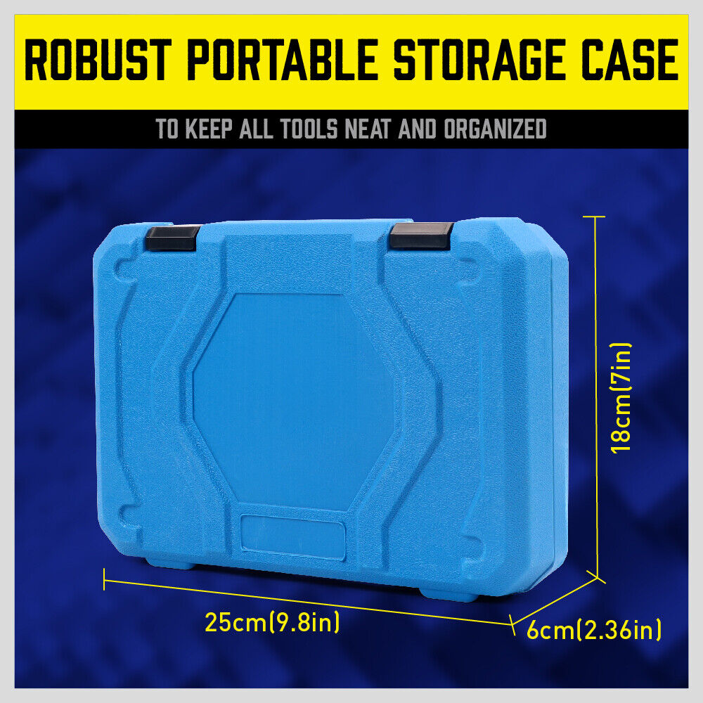 21Pack 12-Point Socket 1/2-inch Drive Grip Sleeve Storage Case Metric