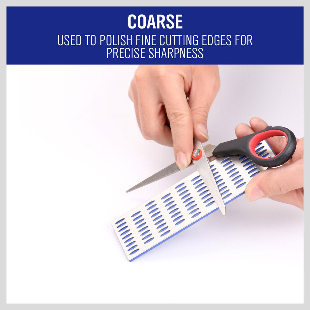 3Pack Diamond Sharpening Stone Whetstone Sharpener Scissors Knife With 3