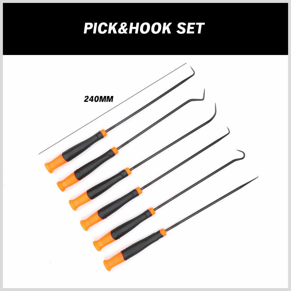 6Pack Extra Long Pick and Hook O Ring Seal Puller