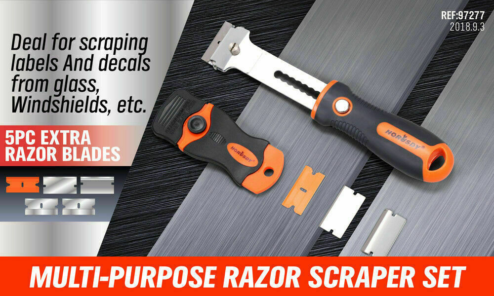 2Pack Putty Knife Multi-Purpose Scraper Spare Blades Paint Seal Remover