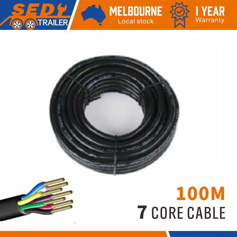 7 Core Wire Cable 100M Trailer Cable Boat Caravan Truck