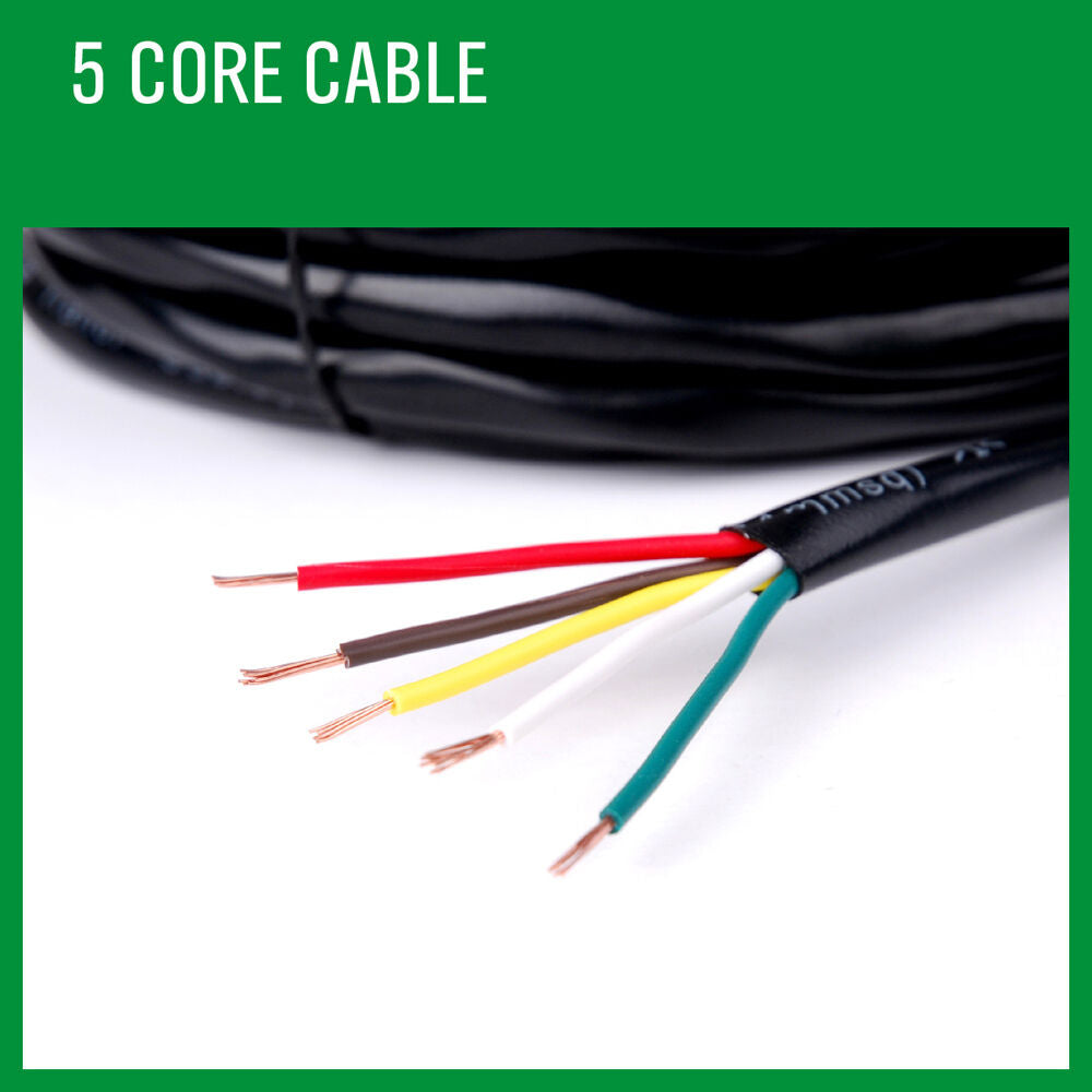 20M 5 Core Wire Cable Trailer Cable Boat Caravan Truck