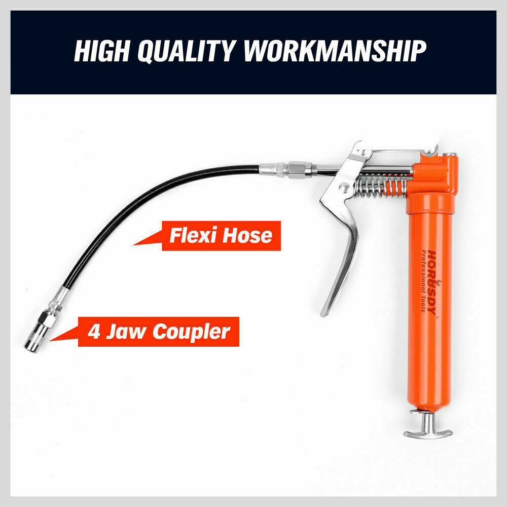2-WAY Mini Grease Gun Manual Pistol Grip With 3OZ Cartridge