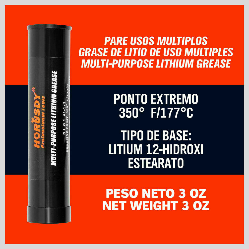 2-WAY Mini Grease Gun Manual Pistol Grip With 3OZ Cartridge
