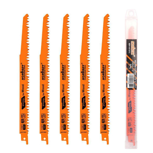 5Pack 9" / 240mm Reciprocating Saw Blades 5TPI Wood Timber