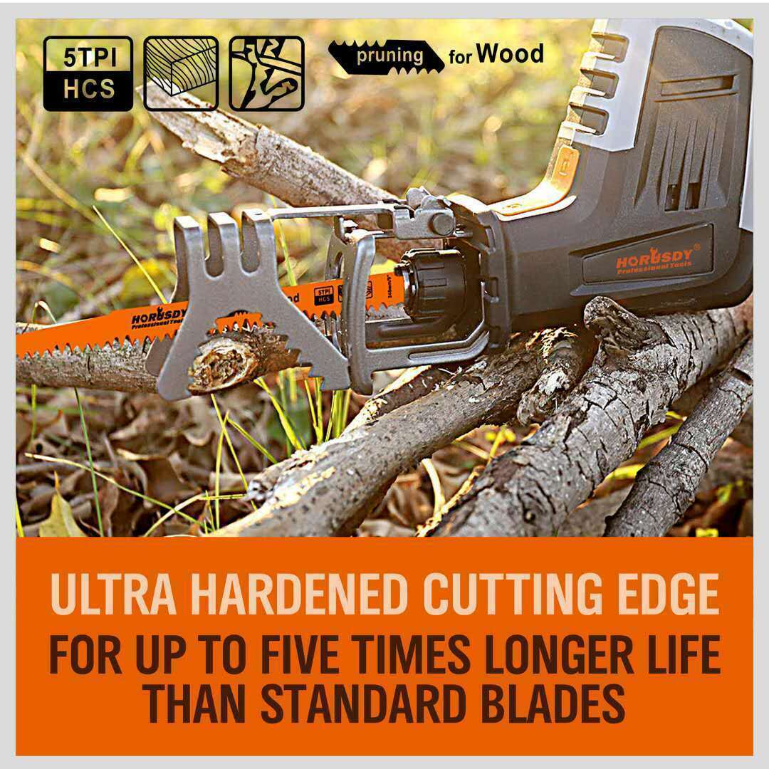 5Pack 9" / 240mm Reciprocating Saw Blades 5TPI Wood Timber