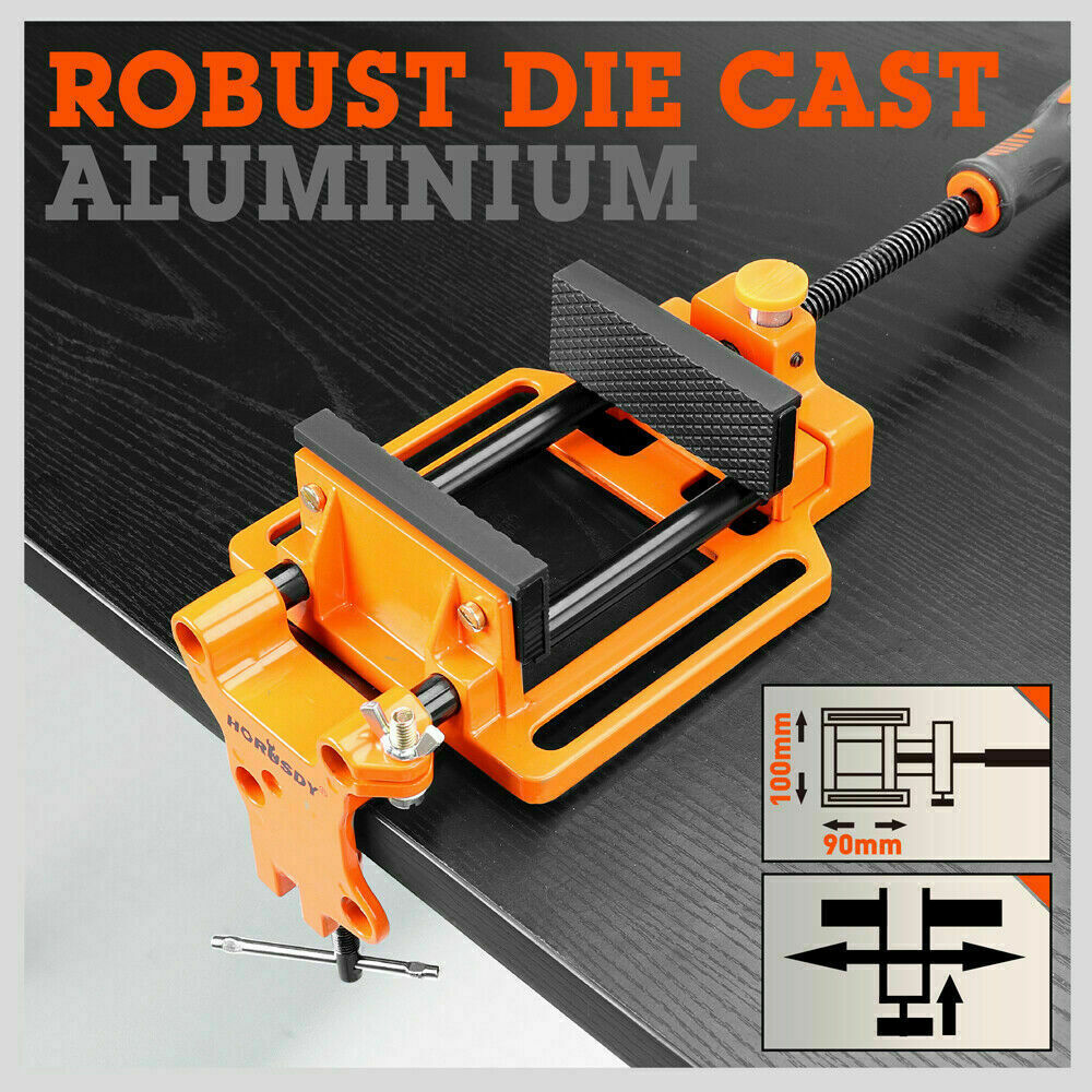 90mm Drill Press Bench Vice Quick Release Clamp Jaw Soft