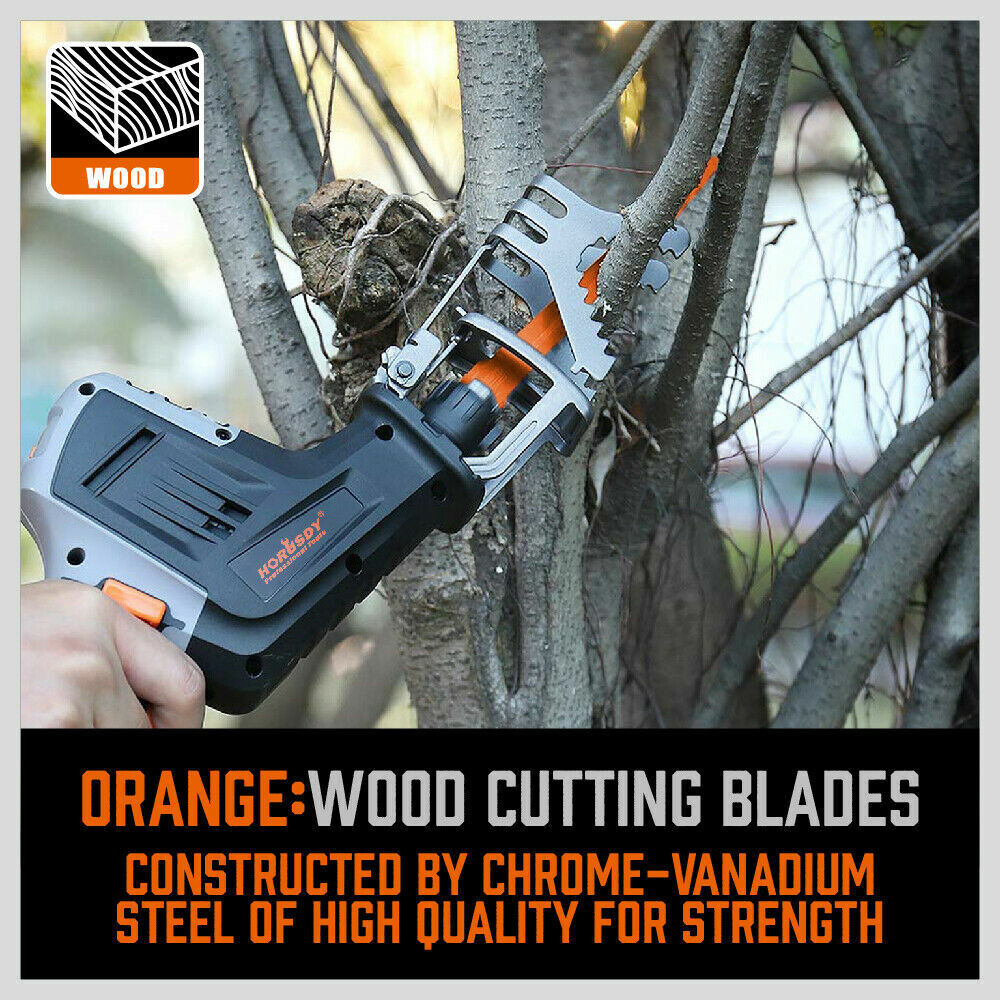 34-Piece Reciprocating Saw Blade Wood and Metal Cutting Blades with