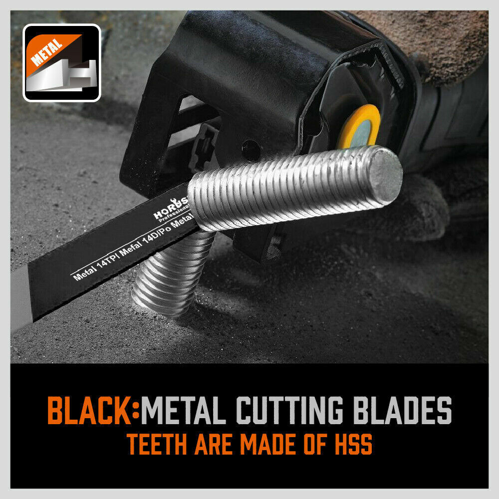 34-Piece Reciprocating Saw Blade Wood and Metal Cutting Blades with