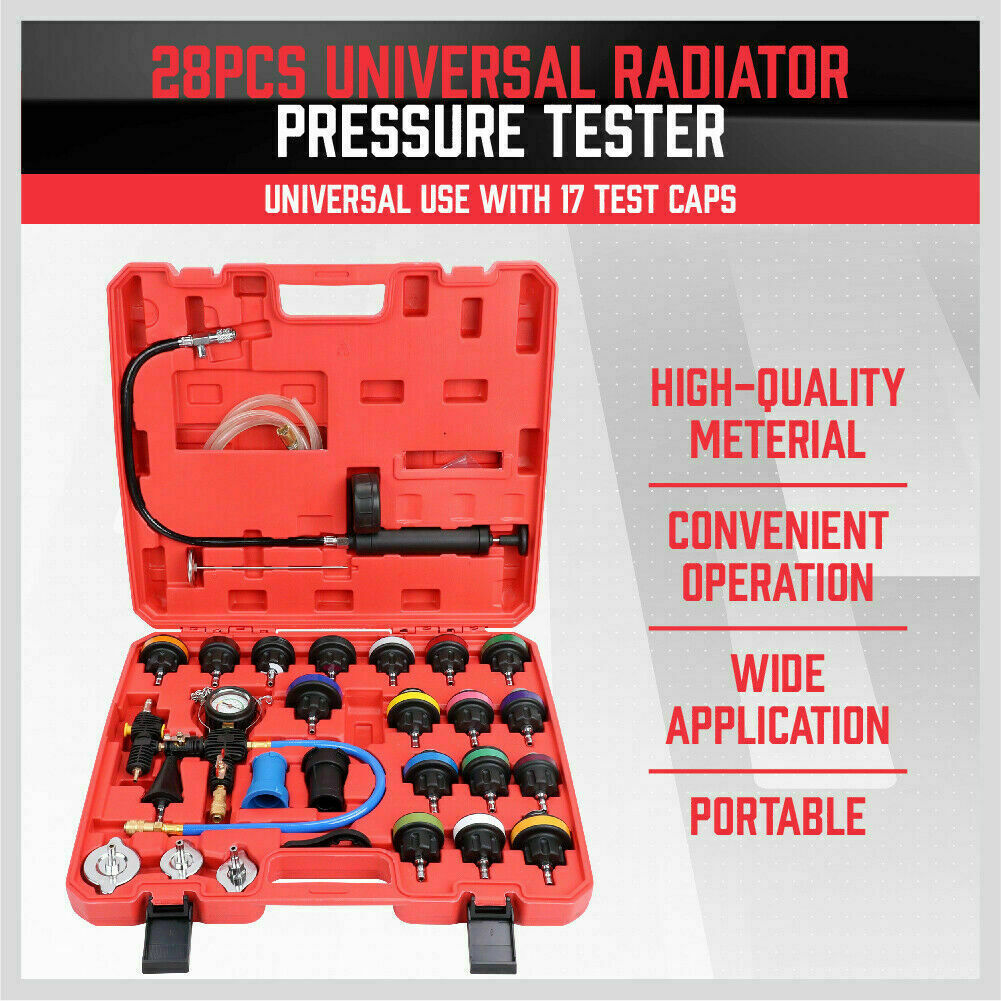28Pack Radiator Pressure Test Cooling System Leaking Check Refill Vacuum