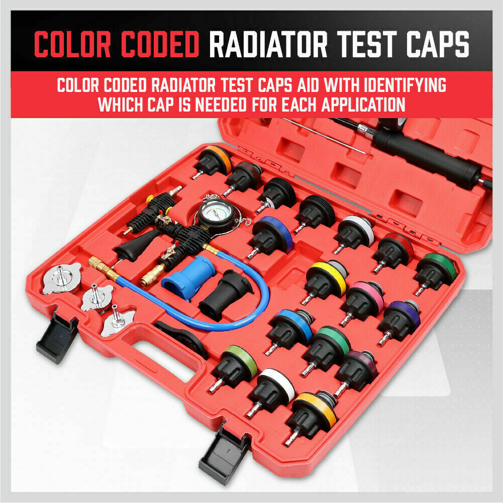 28Pack Radiator Pressure Test Cooling System Leaking Check Refill Vacuum