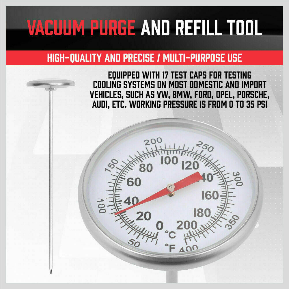 28Pack Radiator Pressure Test Cooling System Leaking Check Refill Vacuum
