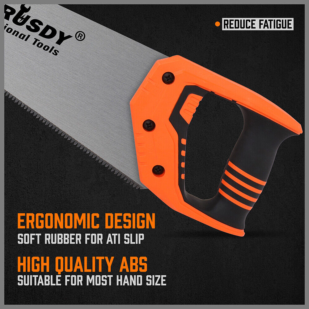 16" Hand Saw Sharp Cut Wood Plastic Cutting Heavy-Duty Crosscut