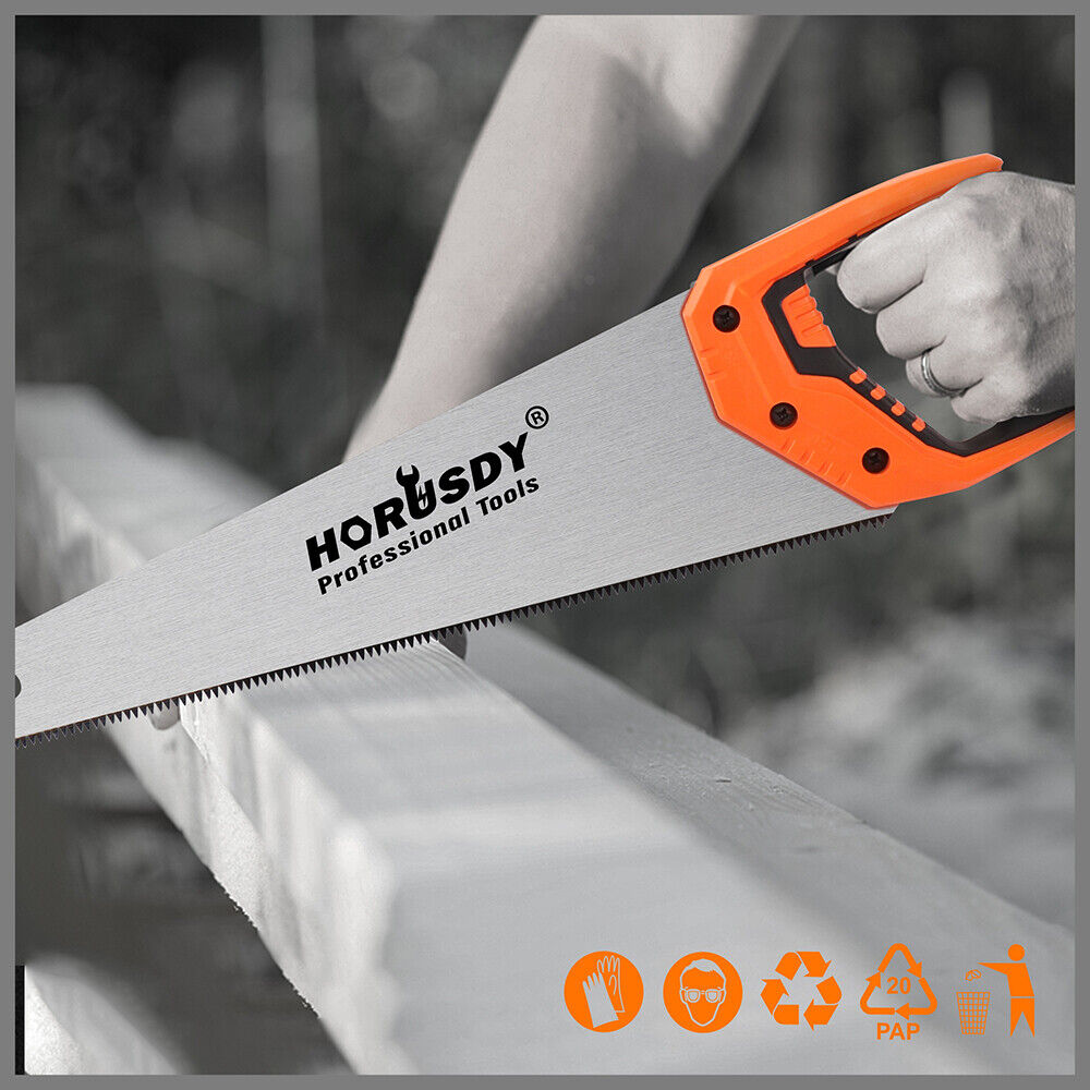 16" Hand Saw Sharp Cut Wood Plastic Cutting Heavy-Duty Crosscut