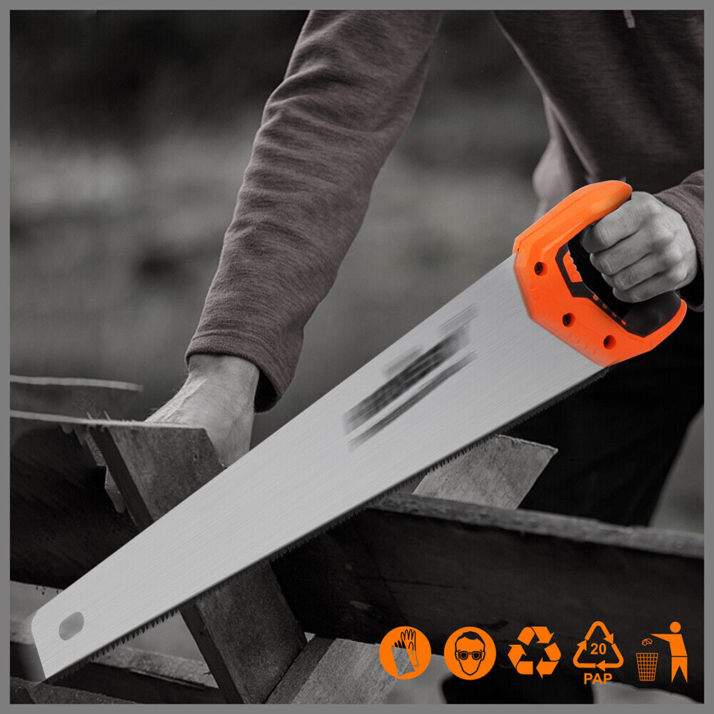 20" Hand Saw Sharp Cut Wood Plastic Cutting Heavy-Duty Crosscut