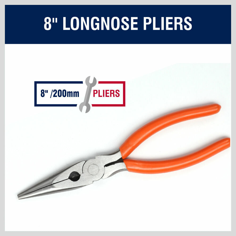 5Pack Pliers Diagonal Linesman Long Nose Groove Joint Slip Joint