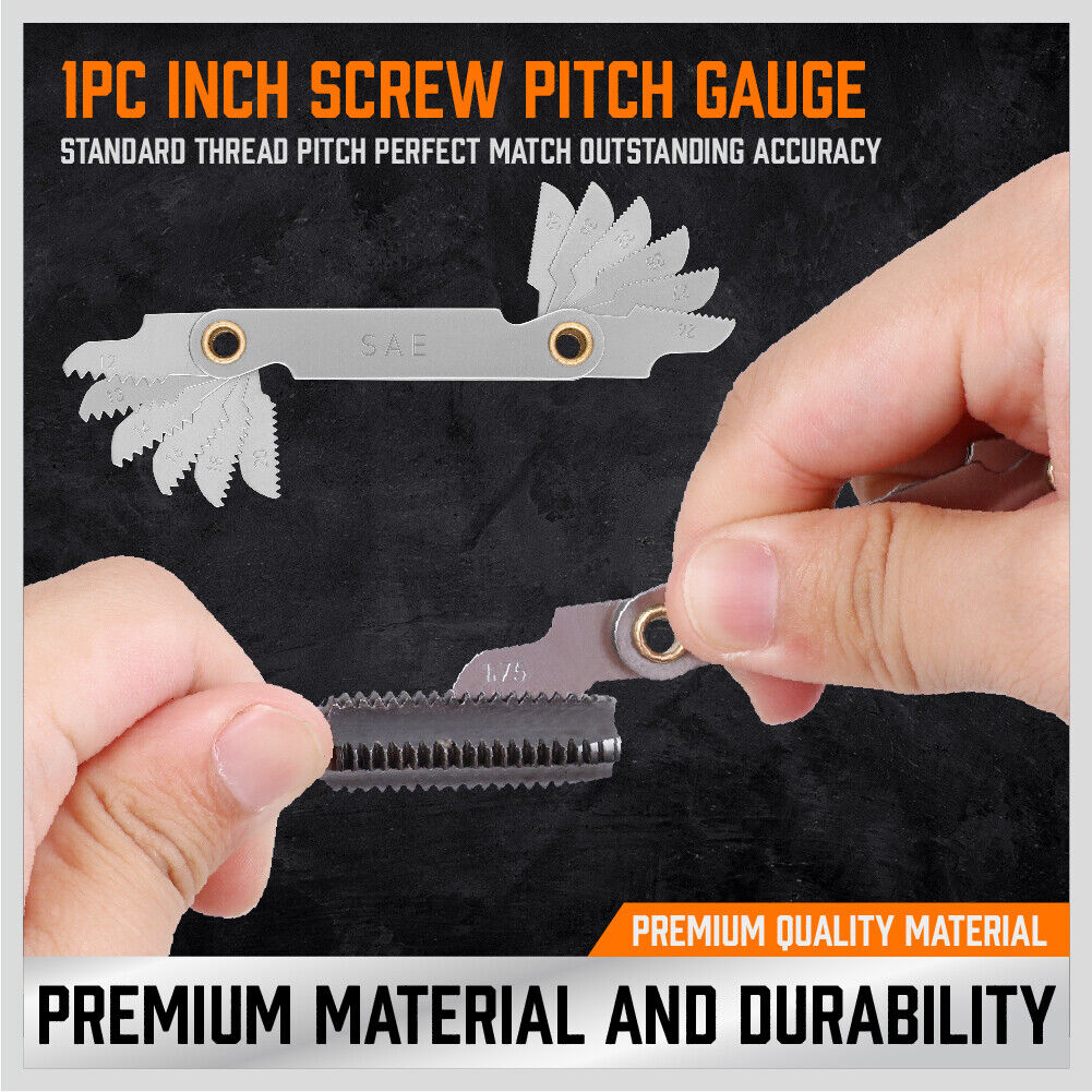 40Pack Tap And Die Imperial SAE Screw Screwdriver Thread Drill