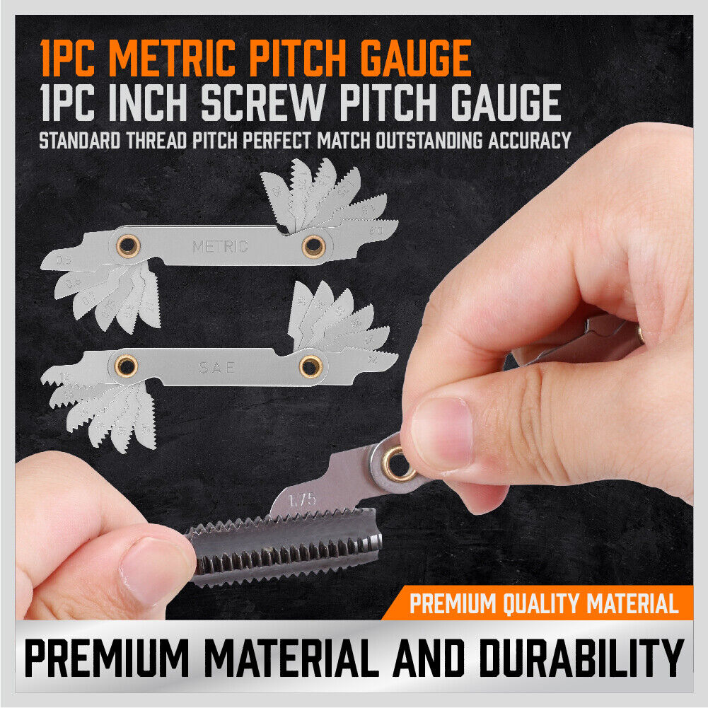 60Pack Tap And Die Metric Imperial Screw Screwdriver Thread Drill