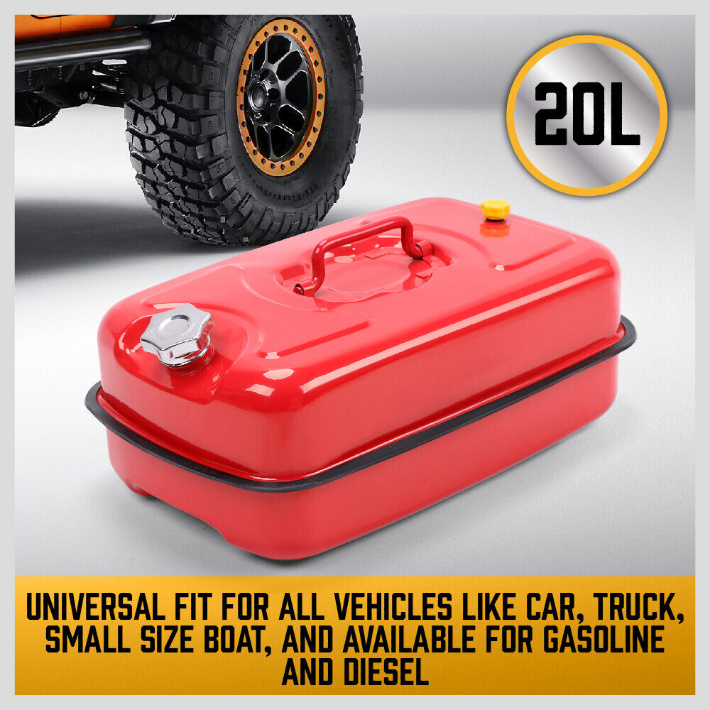 20L Fuel Can Jerry Can Petrol Diesel Spare Container Portable