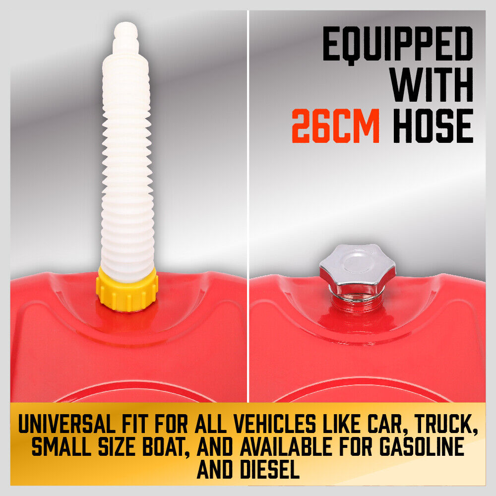 20L Fuel Can Jerry Can Petrol Diesel Spare Container Portable