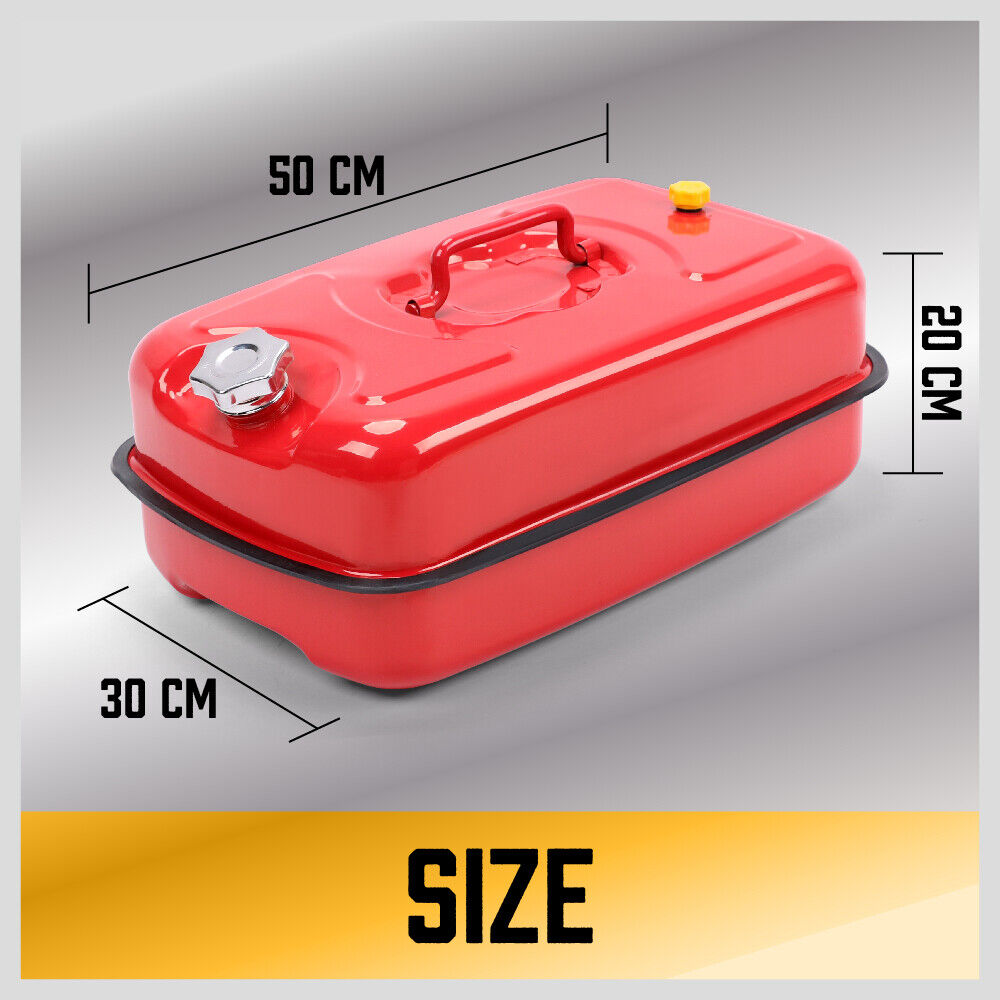 20L Fuel Can Jerry Can Petrol Diesel Spare Container Portable