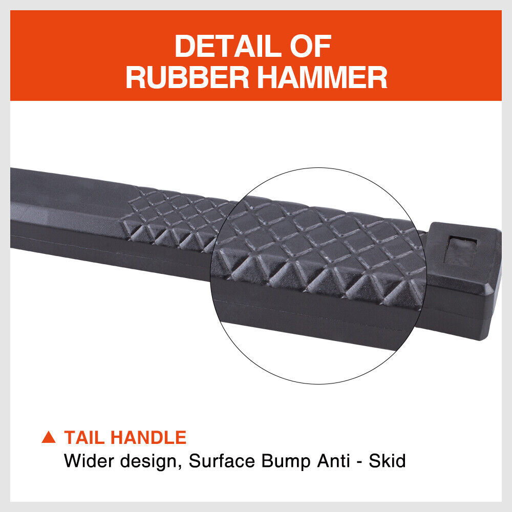 2LB Dead Blow Rubber Mallet Hammer Non Slip Soft Face