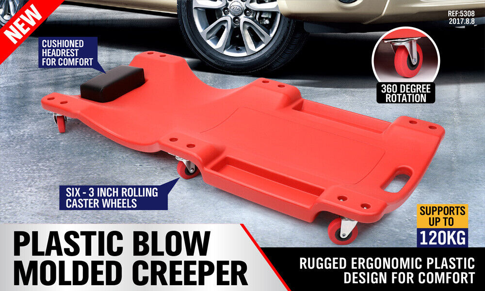 40" Garage Creeper Mechanic Trolley Laying Workshop Auto Repair Swivel