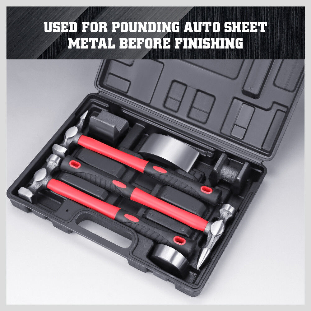 7Pack Car Body Repair Hammer & Dolly Auto Panel Beating