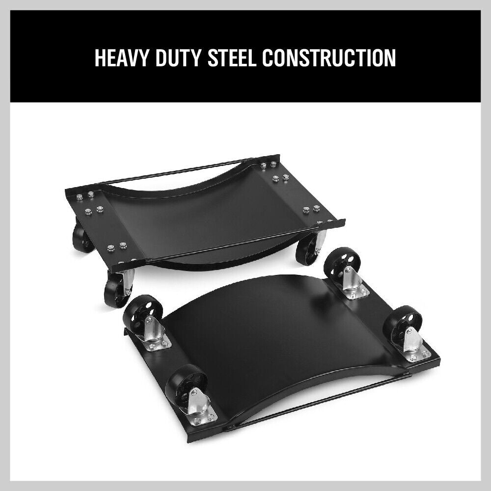 4 Heavy-Duty Wheel Dolly 450 kg 1000 lb Car Positioning