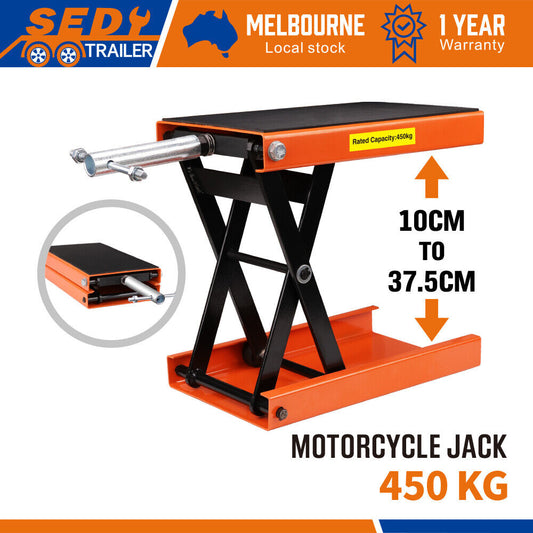 205KG Motorcycle Motorbike Lift Jack Motorcycle Stand Hoist Repair Work