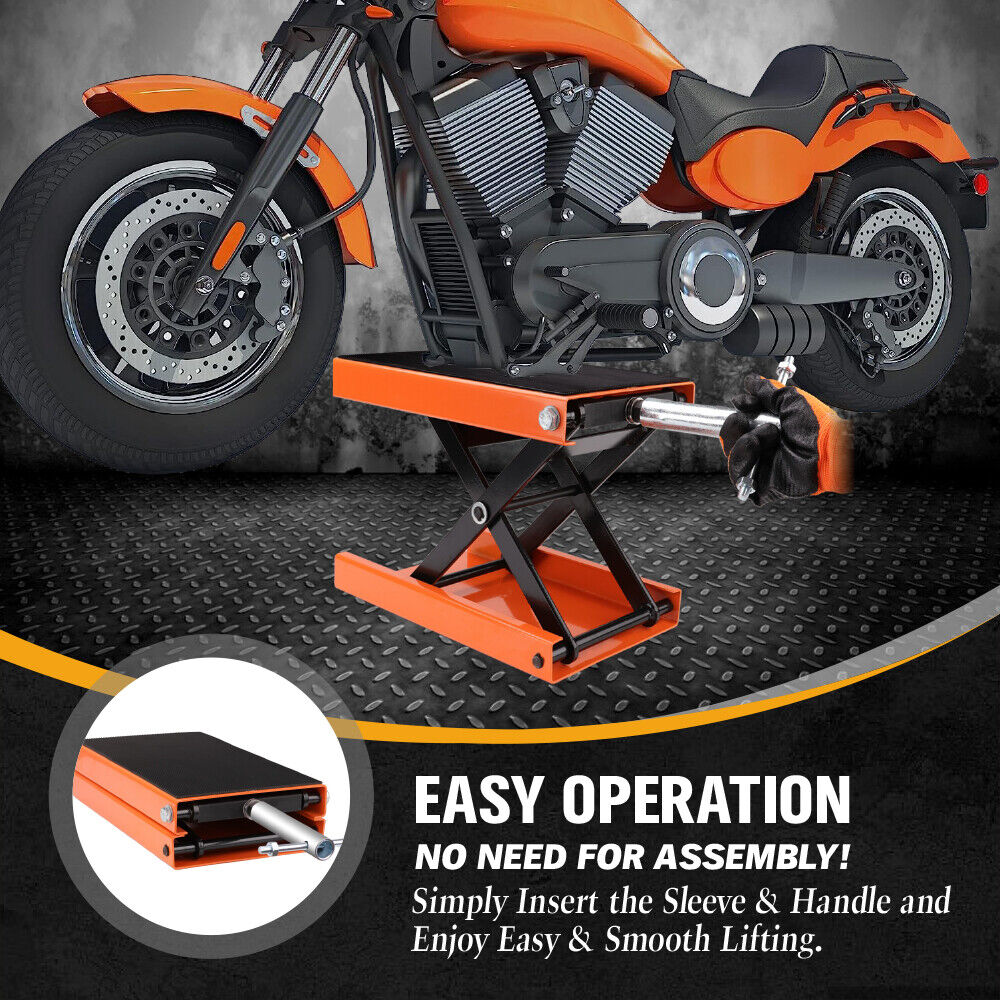 205KG Motorcycle Motorbike Lift Jack Motorcycle Stand Hoist Repair Work