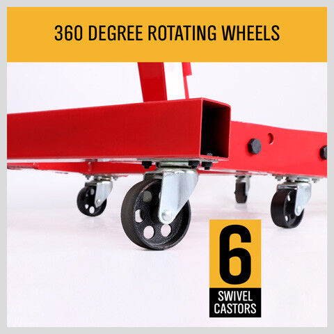 2-Ton Hydraulic Engine Crane Foldable Hoist Stand for Mobile Garage