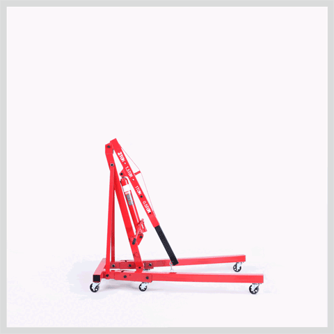 2-Ton Hydraulic Engine Crane Foldable Hoist Stand for Mobile Garage