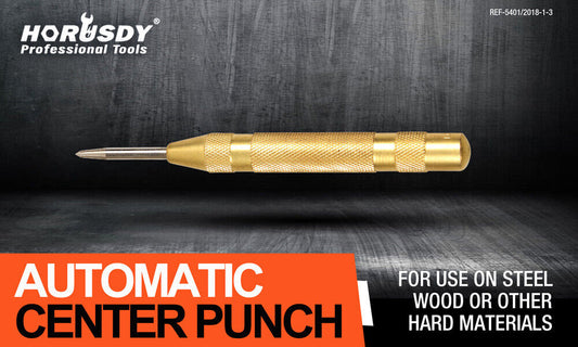 125mm/5" Automatic Centre Punch Adjustable Spring Loaded Metal Drill Tool