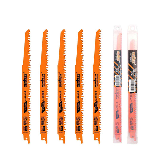 5Pack 300mm Reciprocating Saw Blades 5TPI Wood Timber Pruning Tool