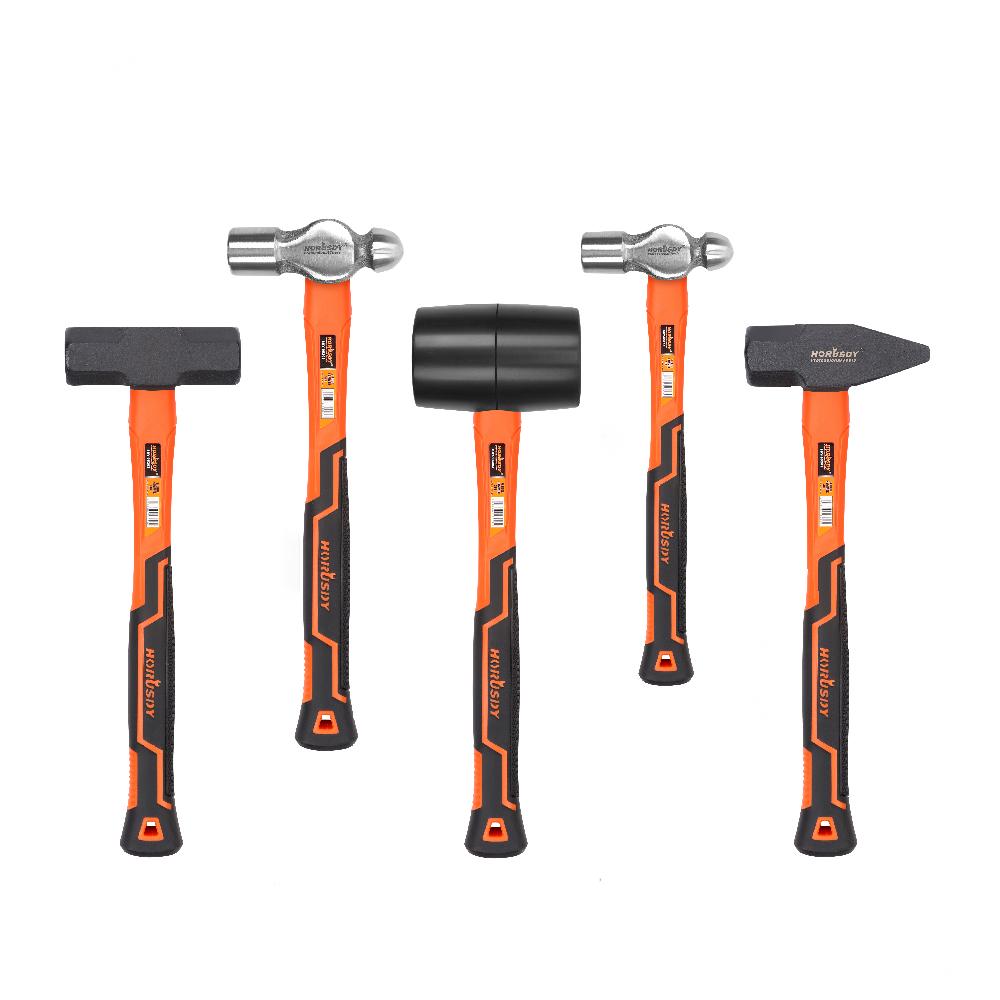 5Pack Hammer Rubber / Ball Pein / Sledge / Cross