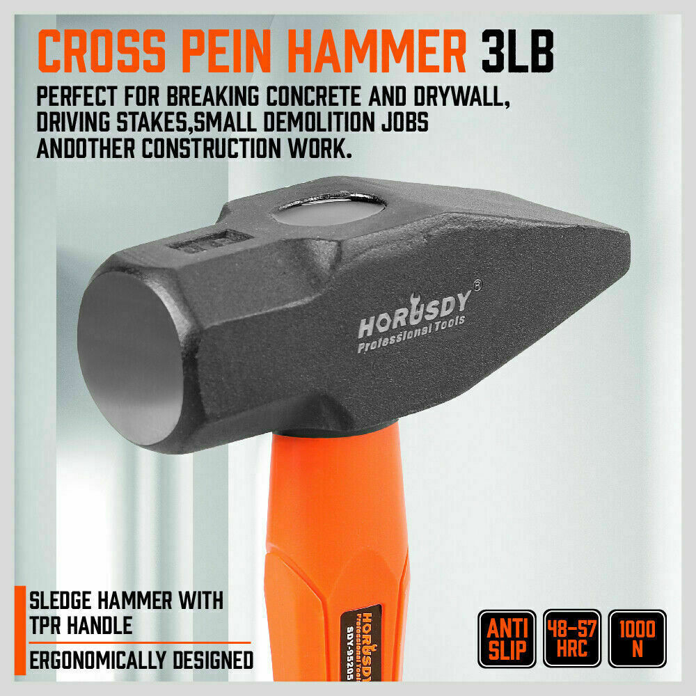 5Pack Hammer Rubber / Ball Pein / Sledge / Cross