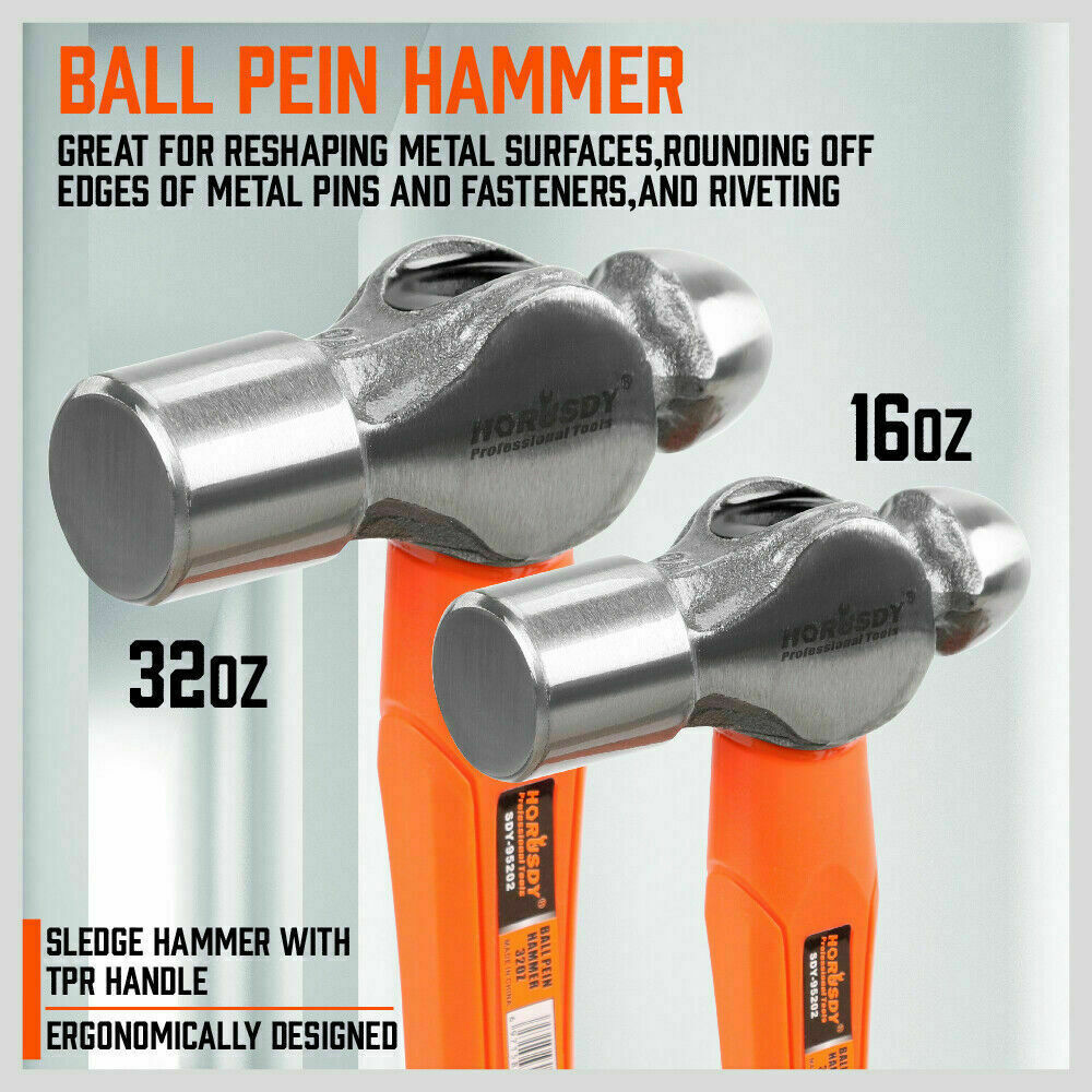 5Pack Hammer Rubber / Ball Pein / Sledge / Cross