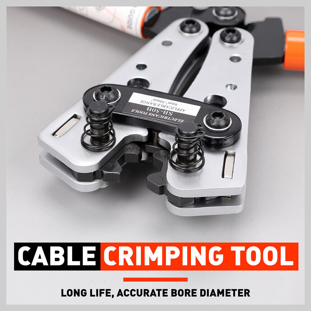 6-50 mm2 Wire Crimper Cable Crimp Electric Tube Crimping Hand