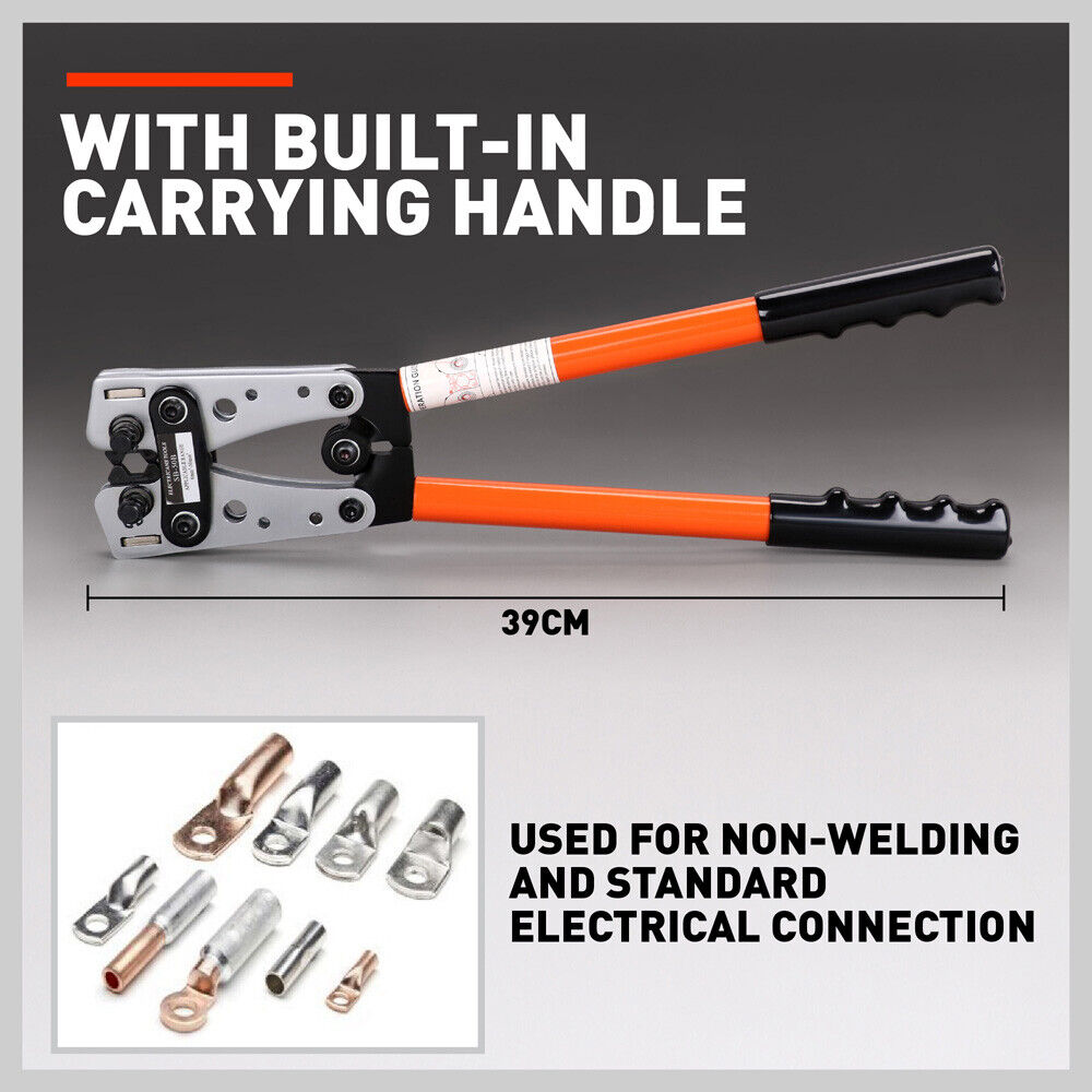 6-50 mm2 Wire Crimper Cable Crimp Electric Tube Crimping Hand