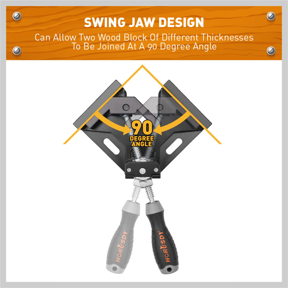 1 90° Quick Right Angle Clamps Corner Clamps Vise Wood-working