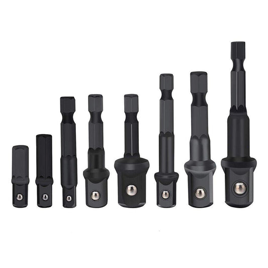 8Pack Drill Socket Adapter Impact Nut Driver Hex Extension Bits